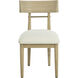 Florian Light Oak / Geralt Linen Dining Chair